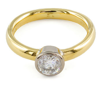 18ct gold Diamond 0.5ct Ring size K½